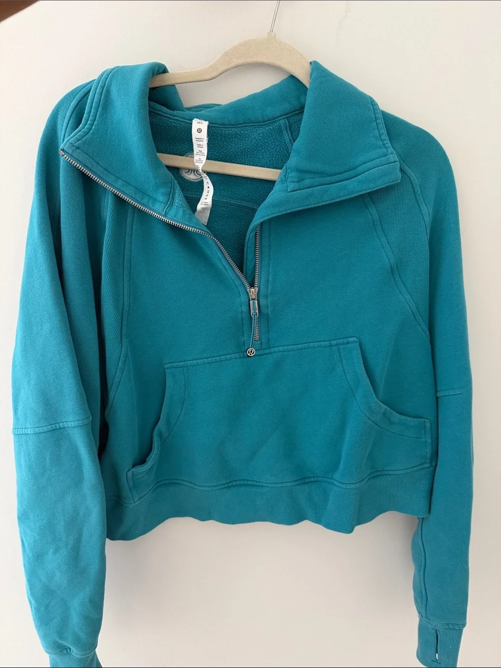 Lululemon Teal Half-Zip Pullover Sweatshirt